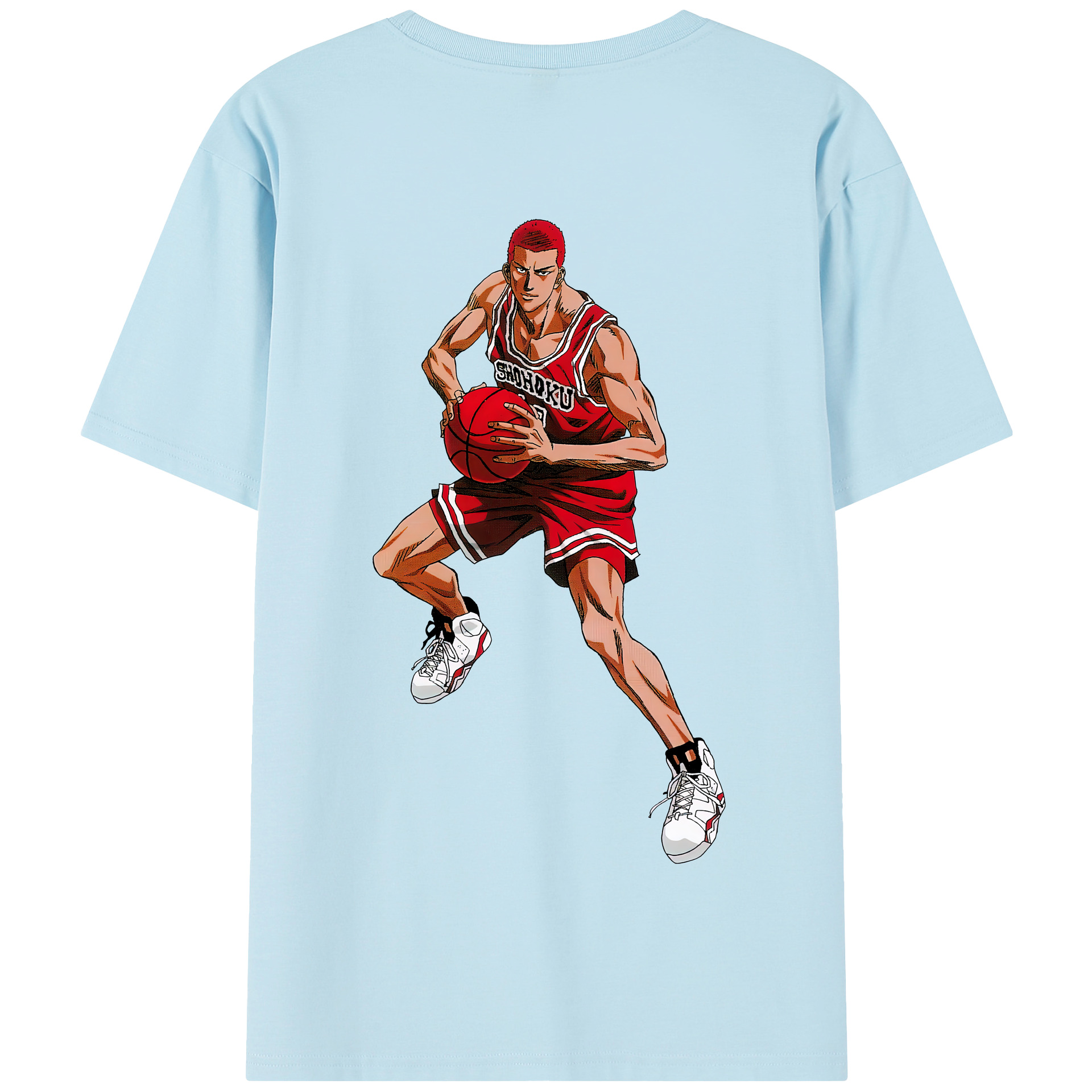 SLAM DUNK／スラムダンク 綿100％半袖Tシャツ（背面プリント）